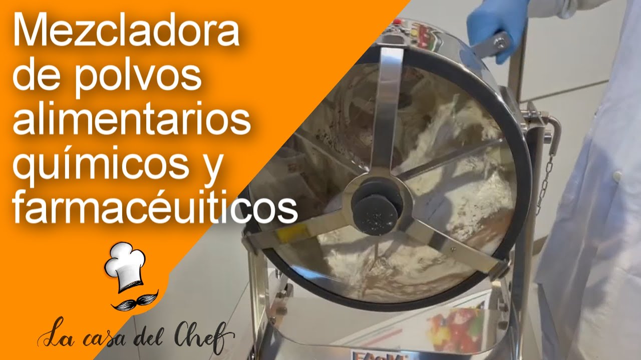 Mezcladora de polvos alimentarios, químicos y farmacéuticos