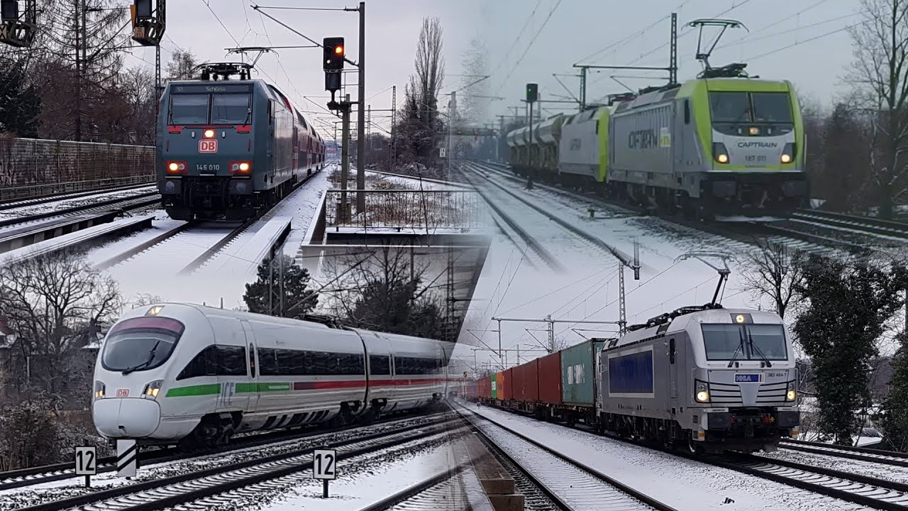Dresden-Strehlen | ITL 187 + 152, RP Turmtriebwagen, ex BOB Talent & mehr im Schnee | Trainspotting