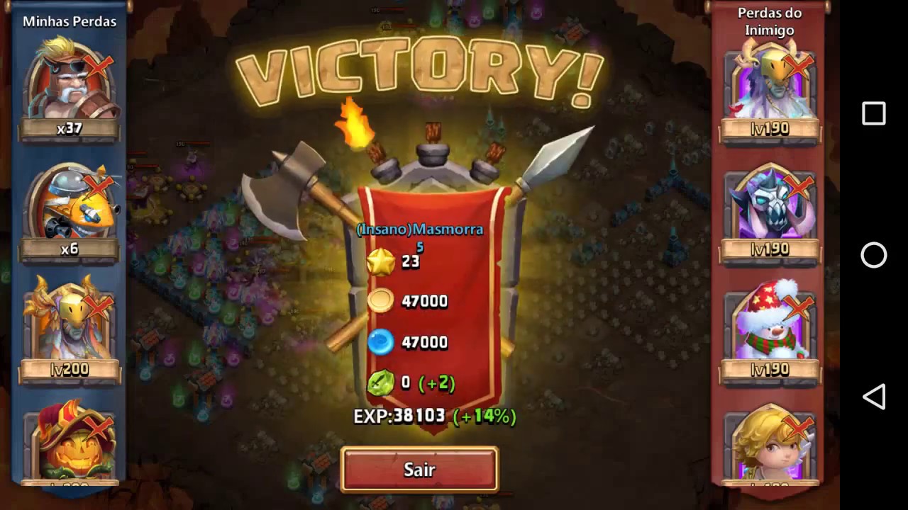 Castle Clash Insane Dungeon 5 No Mino Mage 100%
