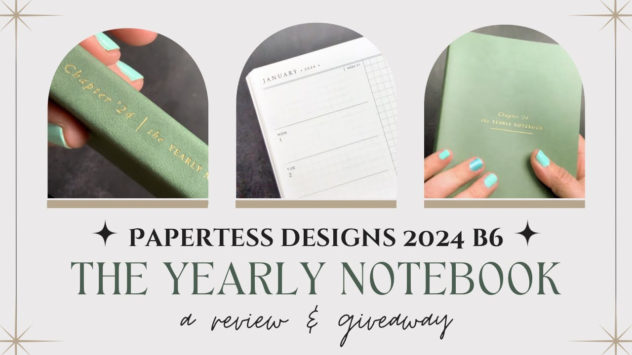 Planner Review: Papertess Designs B6 Yearly Notebook (2024) {giveaway closed}