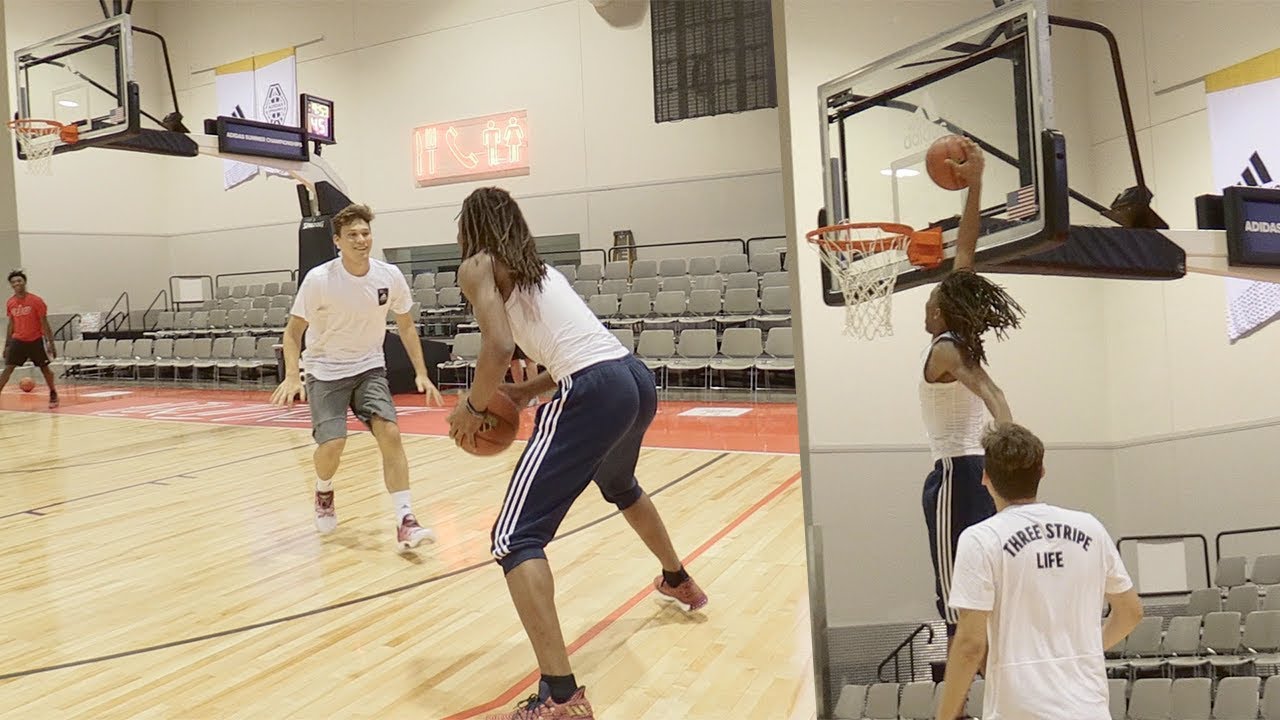 EPIC BASKETBALL CHALLENGES VS TOP HIGH SCHOOL PLAYERS!