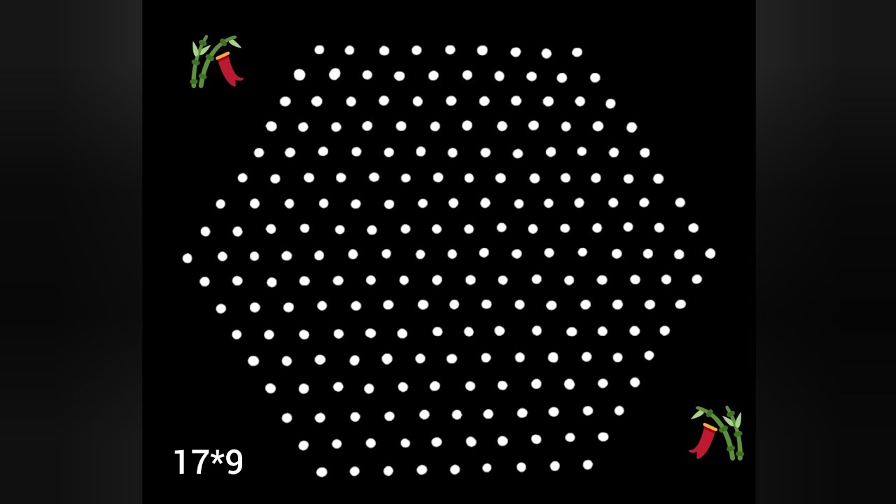 17*9 dots newyear celebration 💐Ugadi chukkla 💐Sankranti mugglu 💐