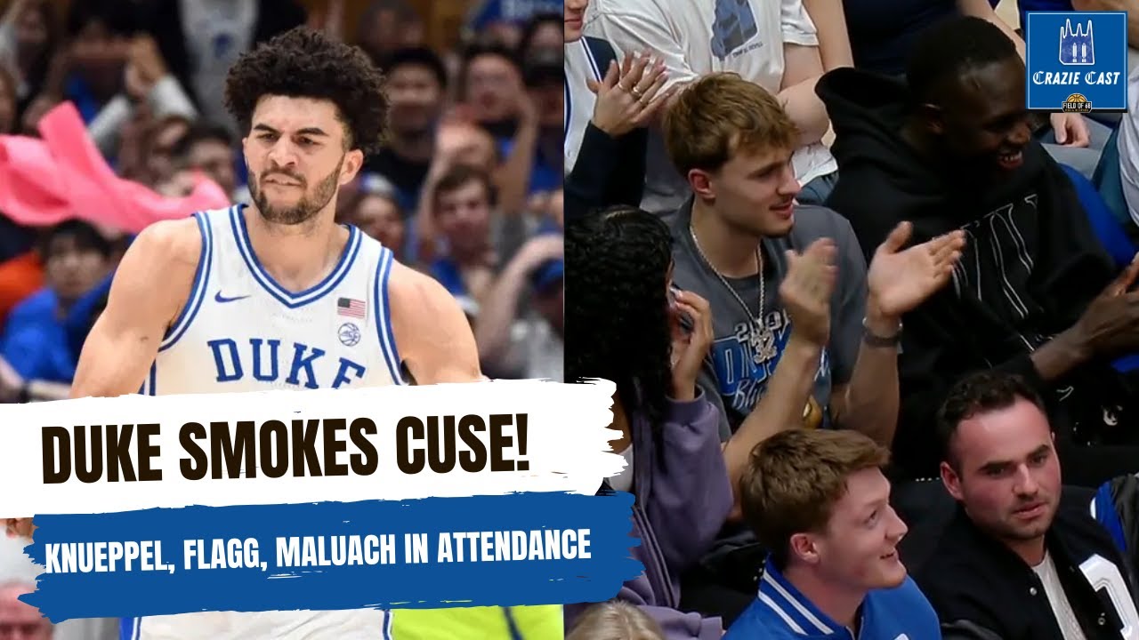 Duke SMOKES Syracuse, Flagg & Knueppel Return to Duke, Michigan Preview | Crazie Cast