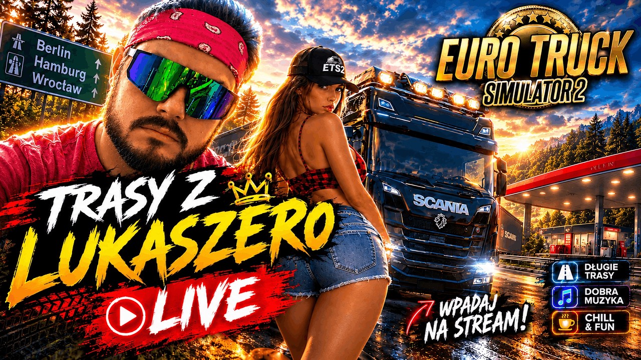 Luźny Lukaszero - &bdquo;Jedziemy przez Europę LIVE.&rdquo; #36 🔴#nażywo #live