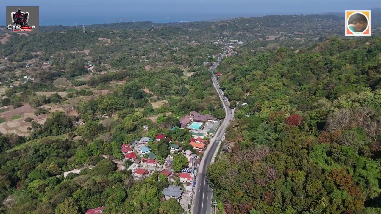 Aerial view of Brgy.Katagingtingan, Rosario La union going north 