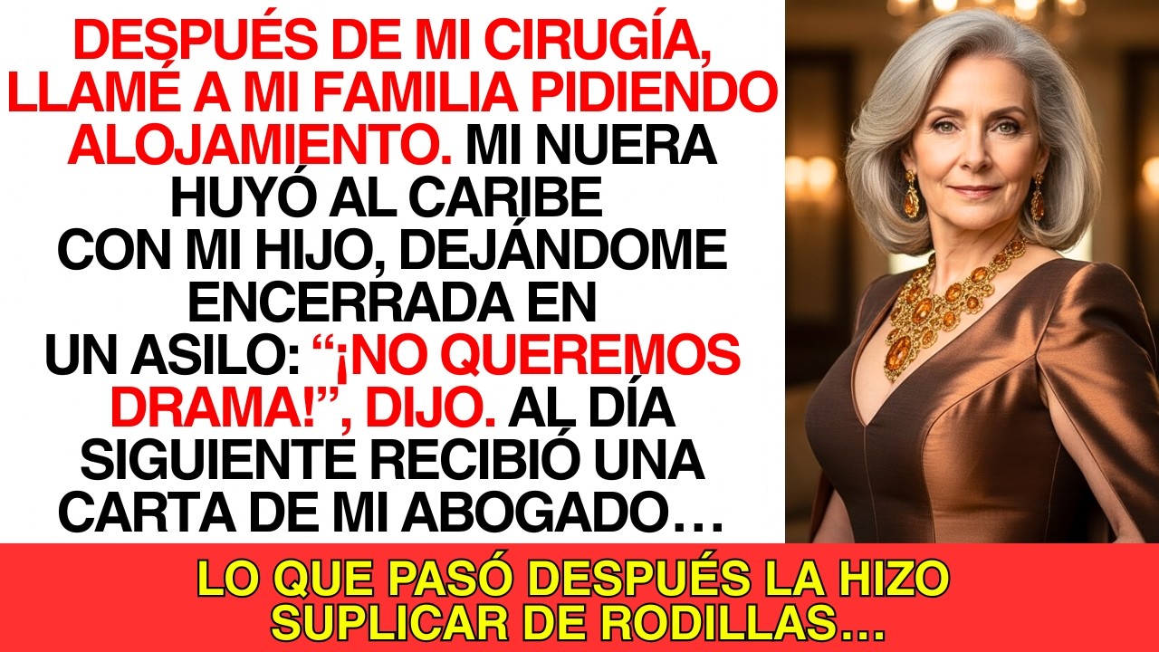 “Tras Mi Cirugía, Pedí A Mi Familia Un Lugar Donde Quedarme… Pero Mi Nuera Huyó Al Caribe Con Mi Hij