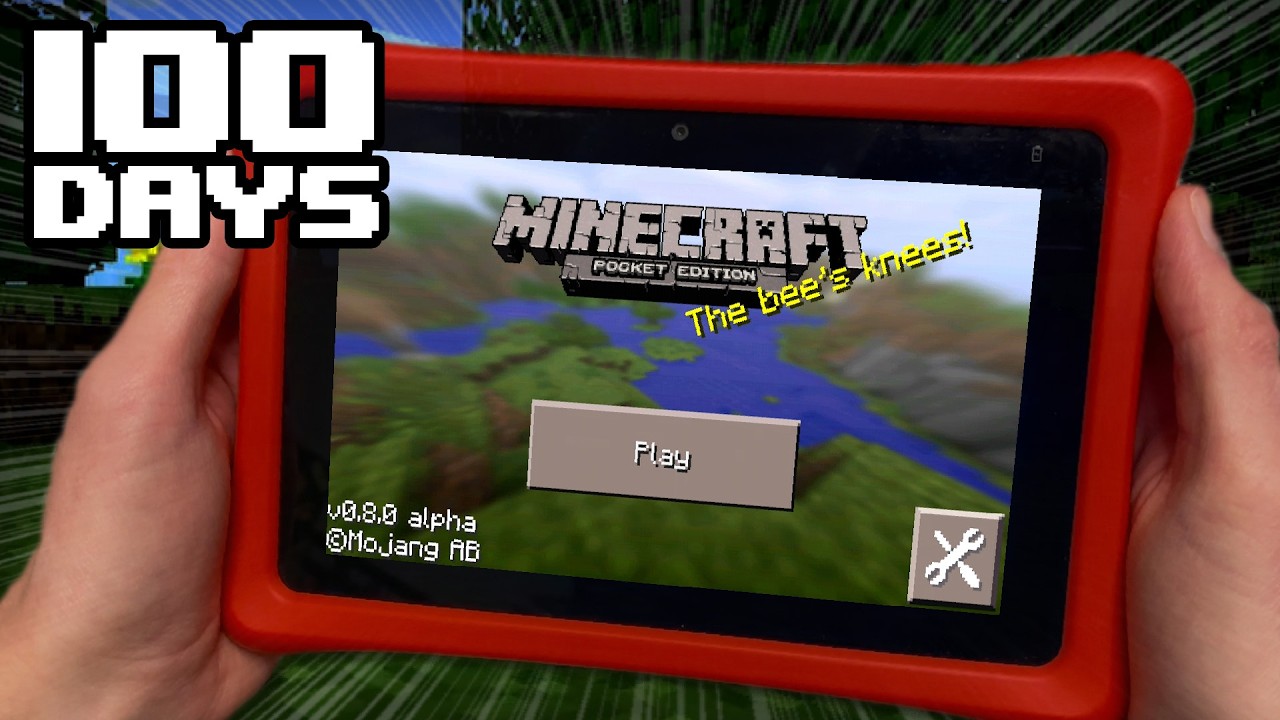 Я провел 100 дней в старой версии Minecraft Pocket Edition
