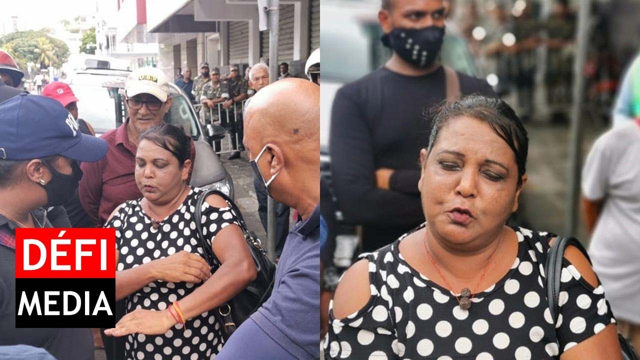 Une femme tient tête à la police : «Mo pa pou bouze !»