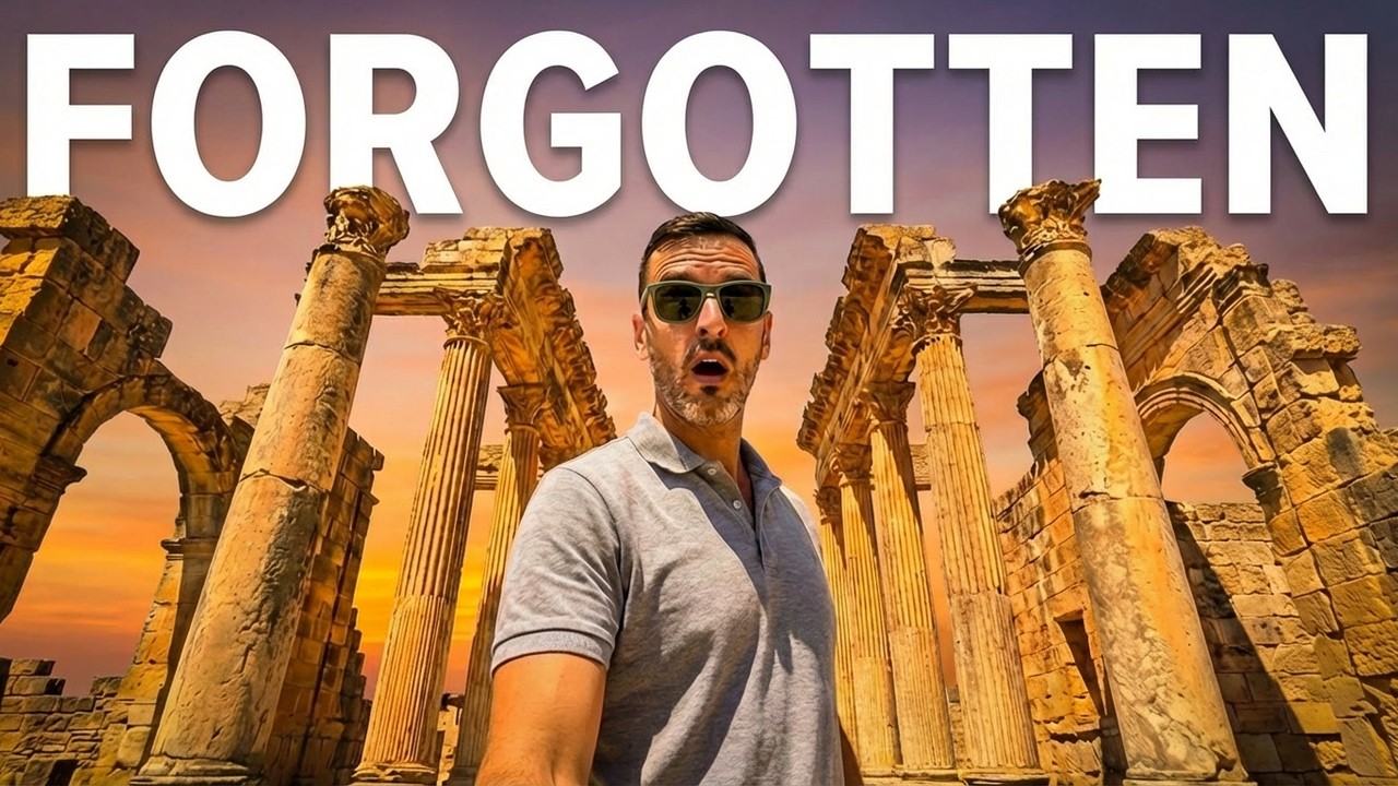 Libyco-Roman ruins at Dougga (Thugga) UNESCO World Heritage Site, Tunisia, North Africa: travel VLOG