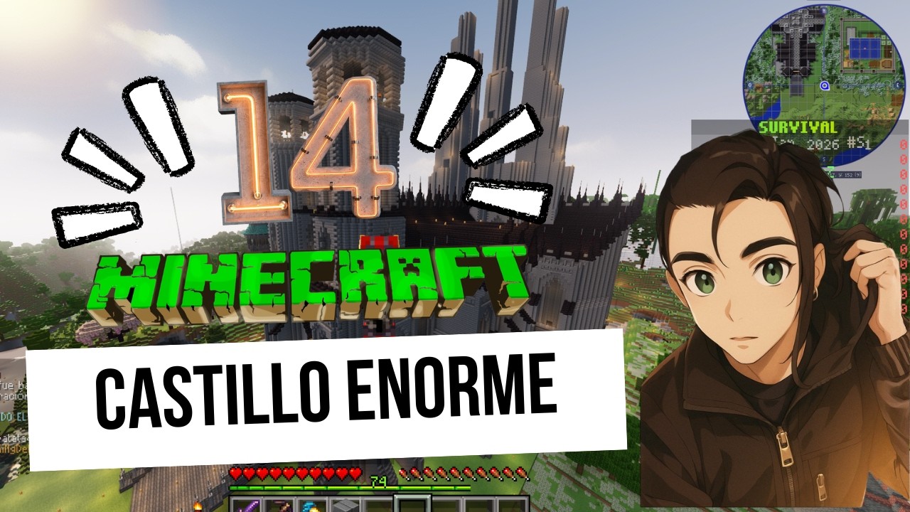 Minecraft servidor DiosesMc siguiendo tutorial castillo part. 14
