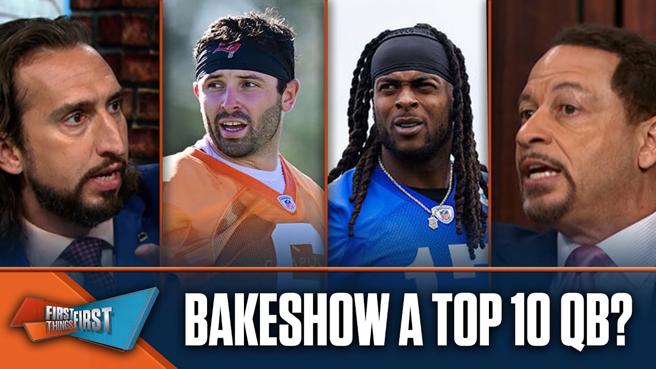 Bucs add $30M guaranteed to Baker's deal, can Davante Adams reach 2k yards? | FIRST THINGS FIRST