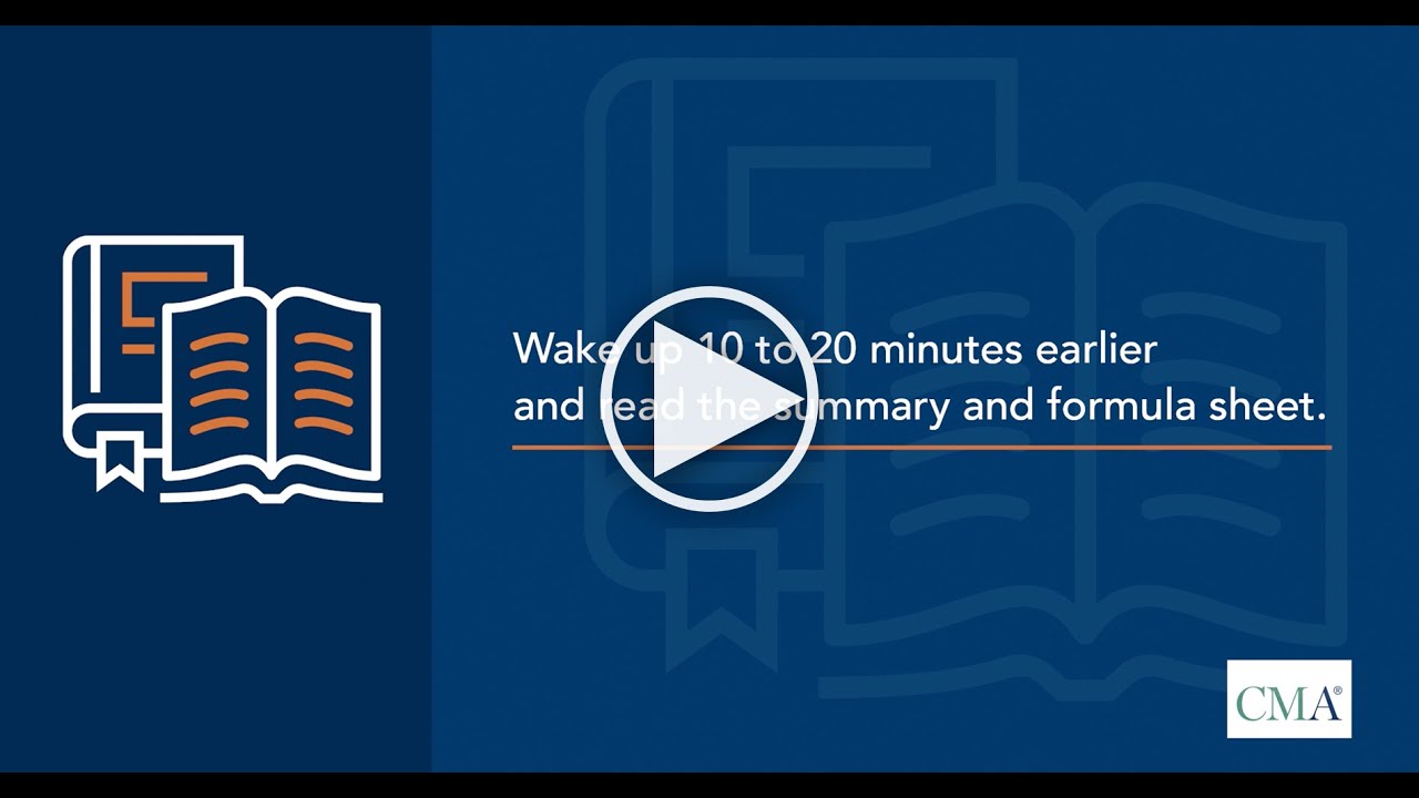 EP 3: Following your study plan  - Passing the CMA Exam