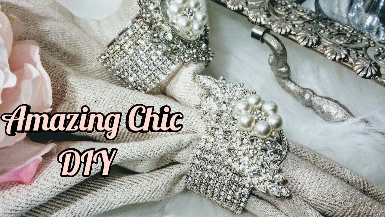 DIY Inexpensive Chic Napkin Rings| Glam Home Decor 2018