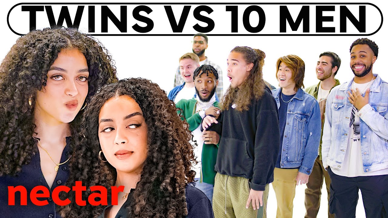 10 guys date identical twins without knowing | versus 1