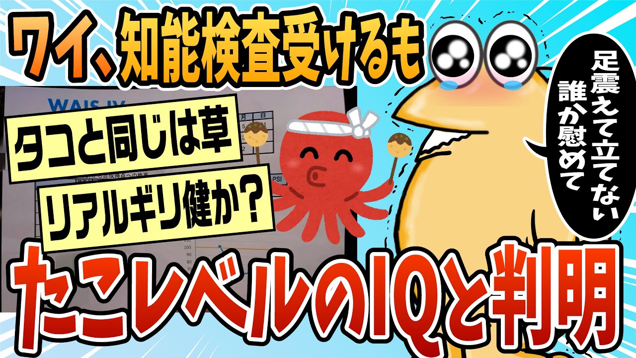 【2ch面白スレ】ワイ、知能検査(WAIS)受けた結果&rarr;IQ74しかなかった【ゆっくり解説】
