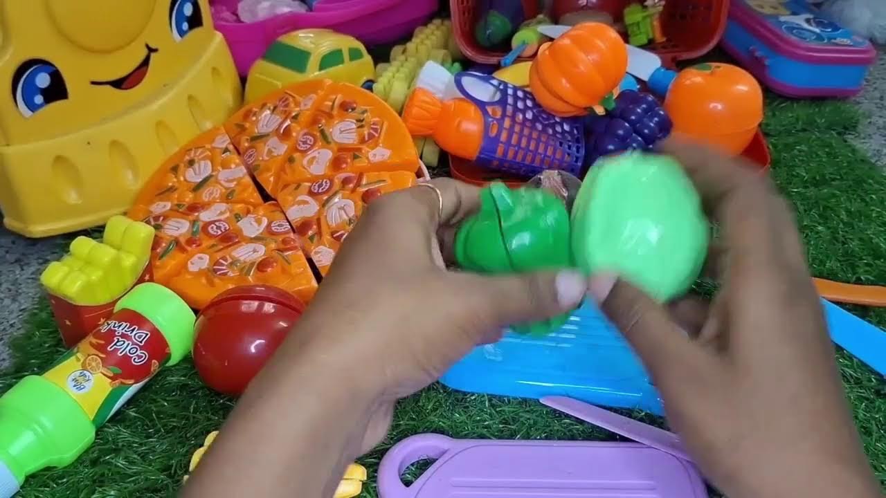 🔴ASMR fruit and veggies toy cutting🙌satisfying video