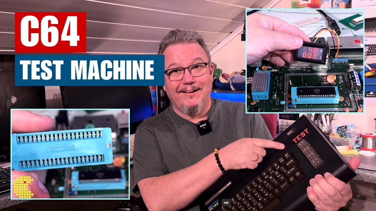 Making a Commodore 64 test machine - Not that easy, but quite fun!