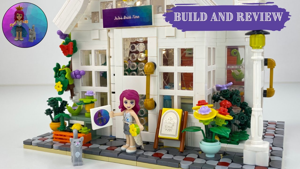 JMBricklayer Flower Shop Speed Build and Review 21101