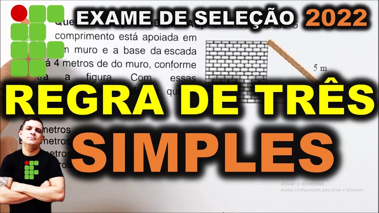 🟢 IF - 2022 | 8ªAULA - REGRA DE TRÊS SIPLES | IFRN, IFAL, IFPE,IFMA, IFES,IFMG,IFGO,IFSULMINAS, IFRJ