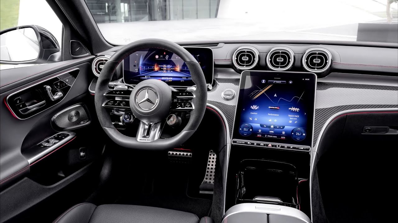New Mercedes-AMG C43 2023 - INTERIOR details (sport seats & steering wheel)