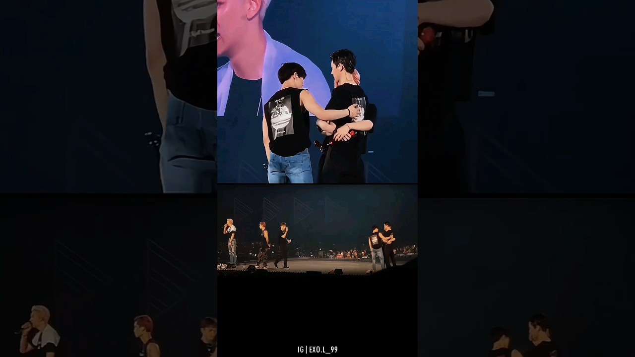 The way #EXO Baekhyun and Suho told Sehun to go and hug Chanyeol like that