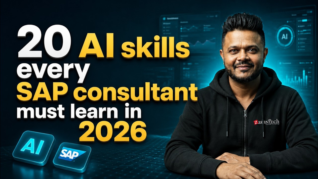 20 AI skills every SAP consultant must learn in 2026! | ZaranTech