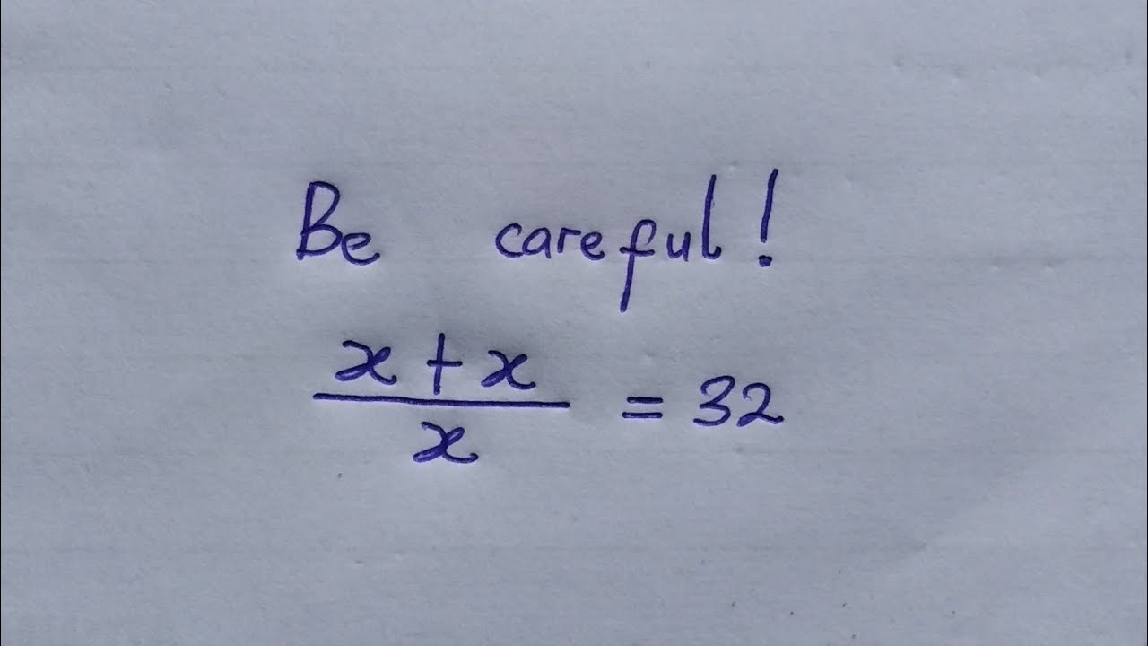 An innocent looking algebraic equation | Can you solve ?