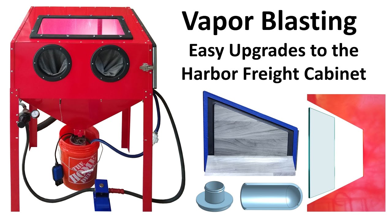 Easy to do Harbor Freight vapor blast / honing cabinet upgrades mods that'll make it better.