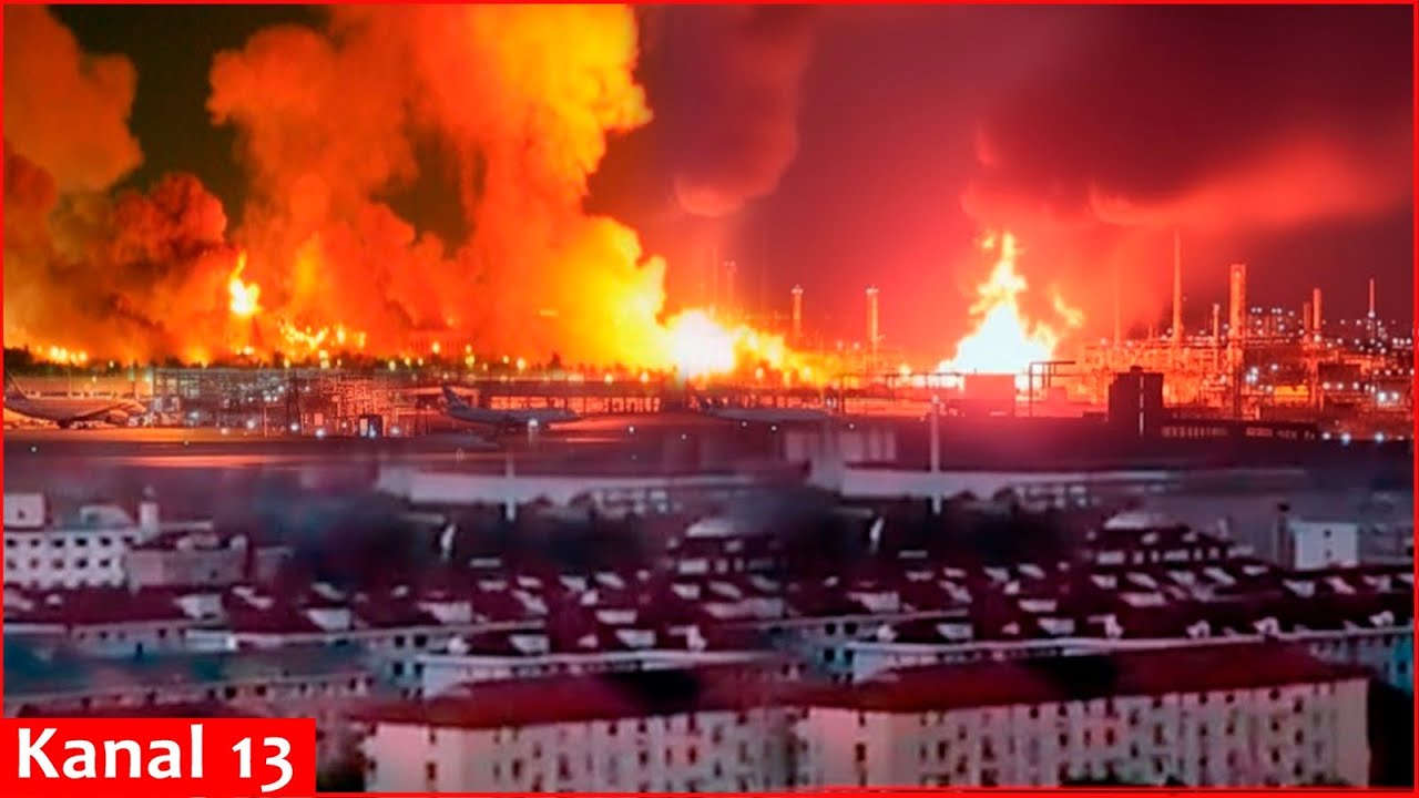 Украина за одну ночь атаковала хранилище БПЛА на аэродроме &laquo;Саки&raquo; и Саратовский НПЗ