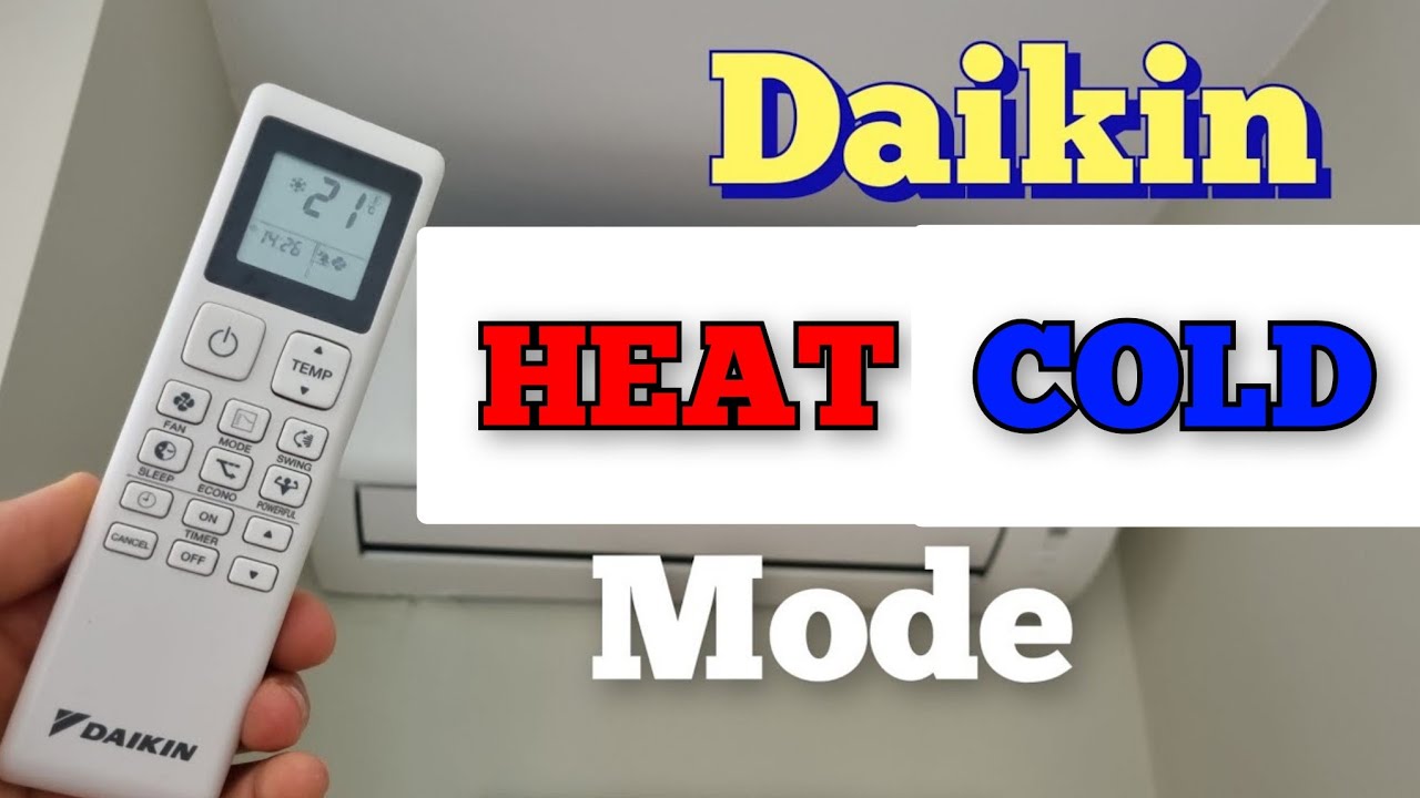 Daikin AC How to Change Heat and Cold Mode