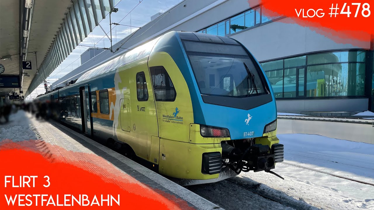 Im FLIRT der WESTFALENBAHN von Münster nach Rheine | TripReport (1. Klasse) | Vlog 478