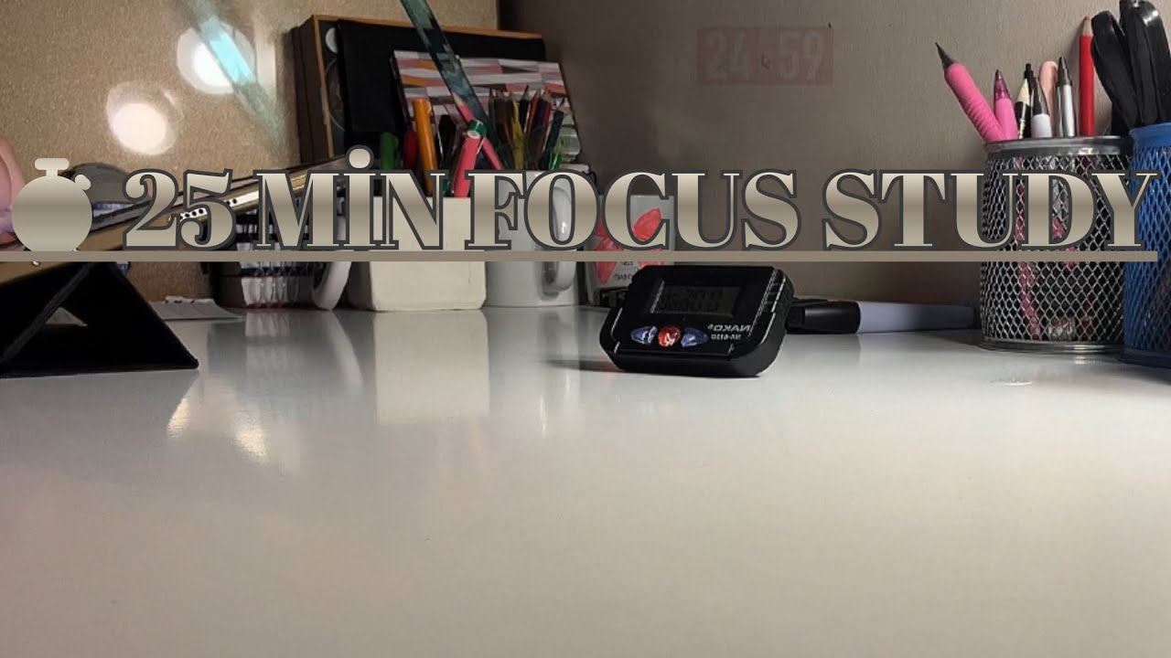 25 Min Productive Study Session | Aesthetic & Minimal
