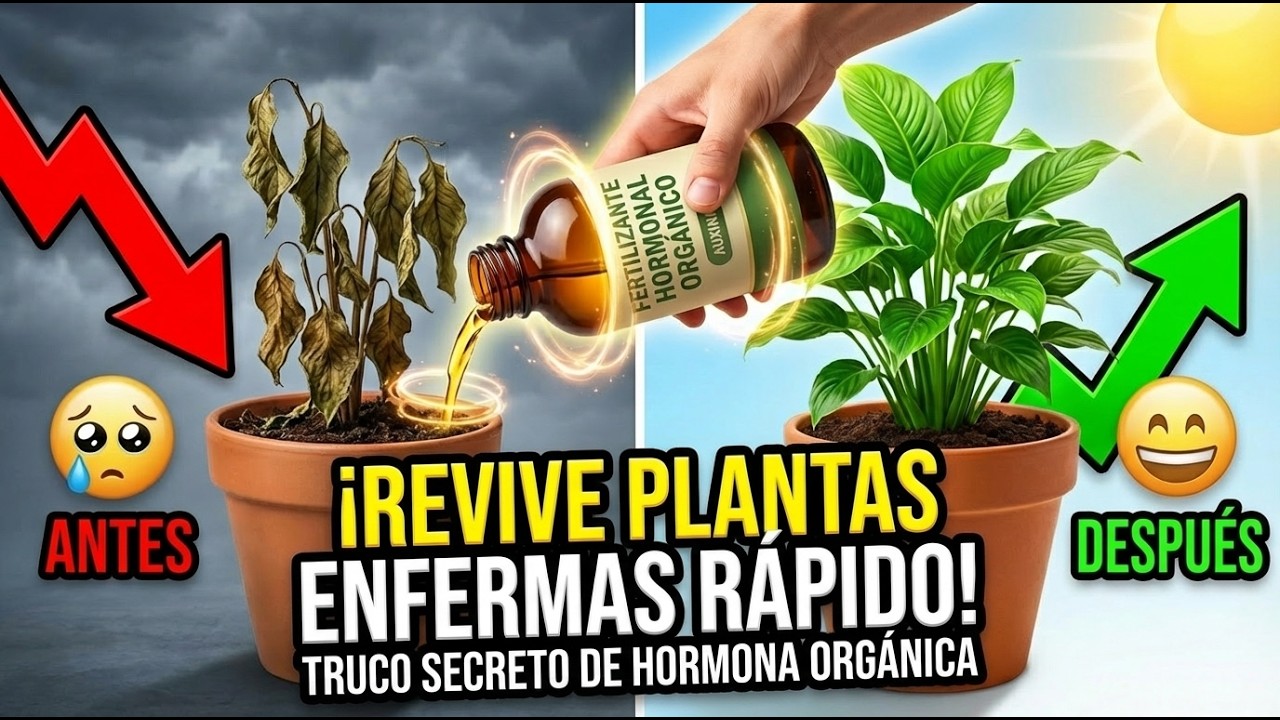 &iexcl;NO LA TIRES! Revive Cualquier Planta Muerta con 1 Gota de ESTO (Secreto de Vivero)