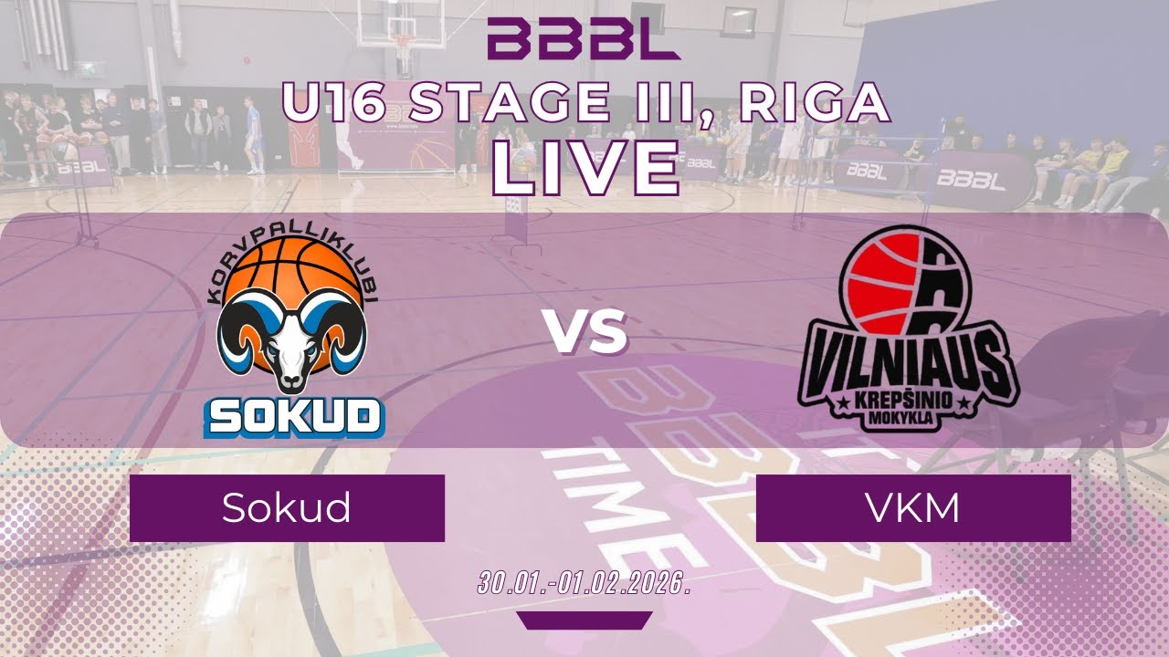 BC Kalev Cramo/KK Sokud 2010 vs Vilniaus krepšinio mokykla 2010 | BBBL U16 | Stage III
