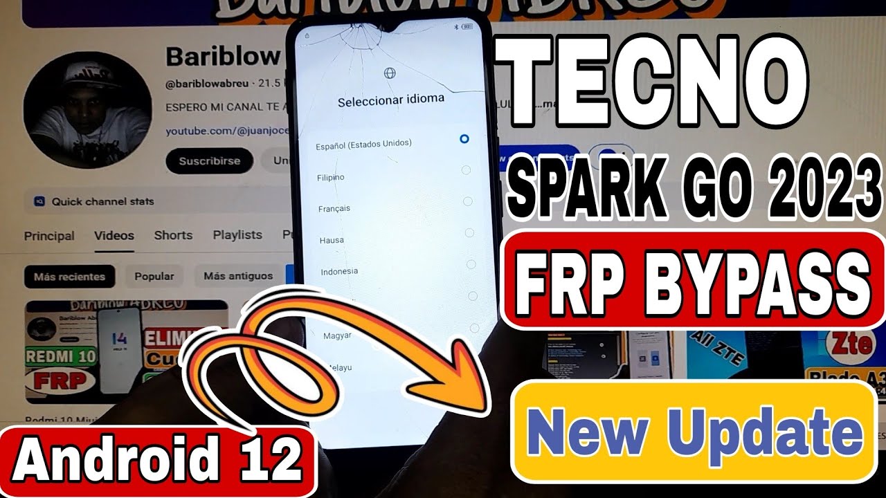 Tecno Spark Go 2023 Android 12 FRP Bypass 2025 | Tecno BF7 Eliminar Cuenta Google | Without PC🤩