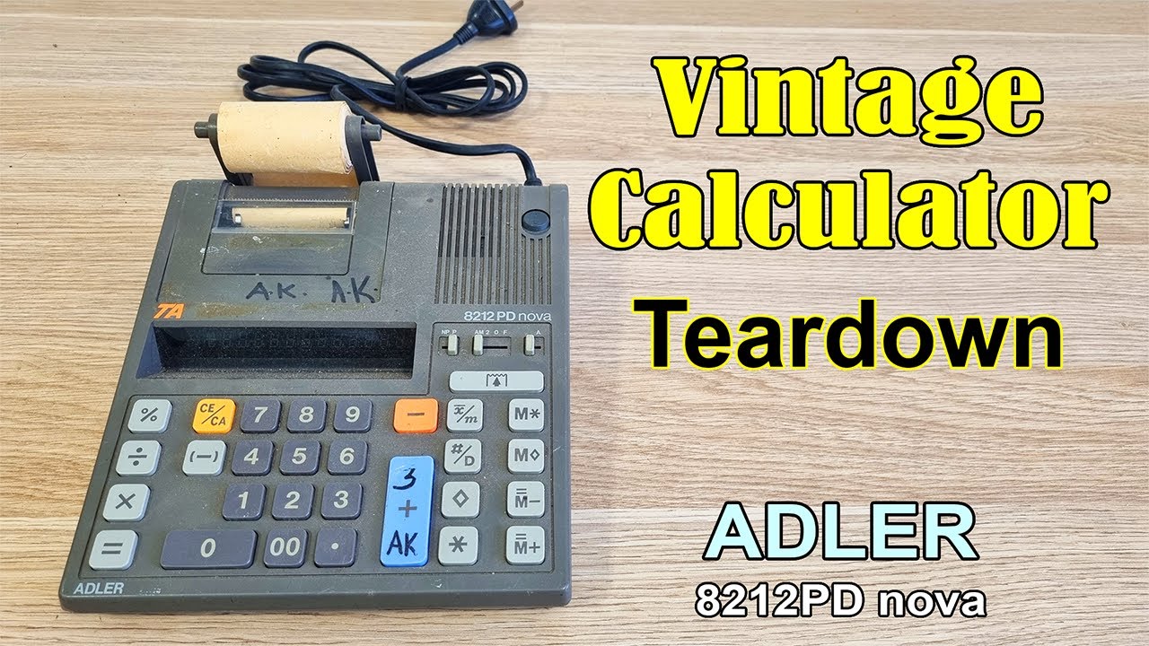 Trumpth Adler 8212PD nova, Vintage Calculator Teardown and Restoration