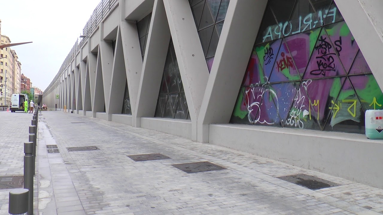 Eliminación de graffiti sobre cristal