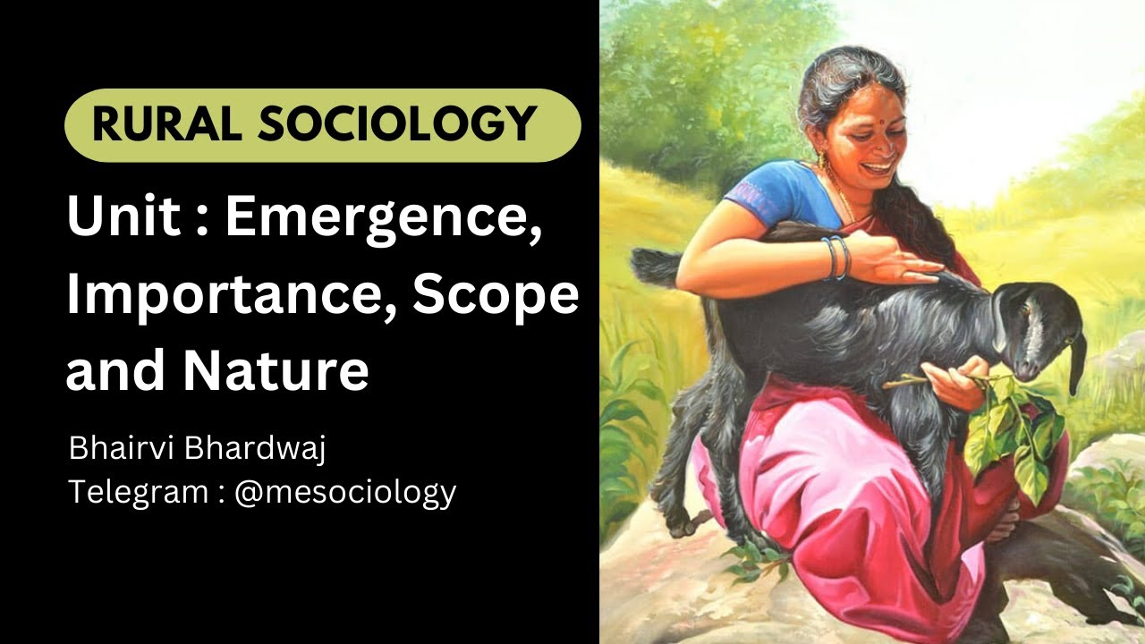 Emergence of Rural Sociology | Unit 4 :  Rural and Urban Transformations | CUET PG/NET/GATE