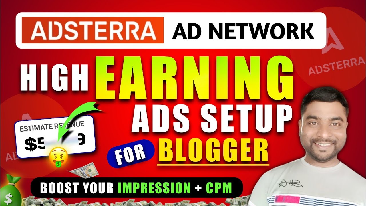 🤑Adsterra High Earning Ads Setup In Blogger | Adsterra SocialBar Ads Format Setup Tricks 🔥