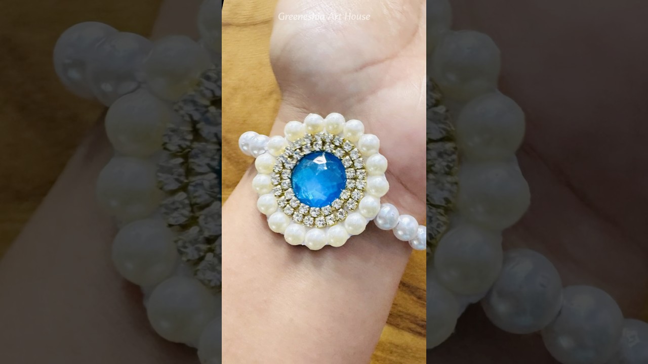 Beautiful🥰DIY Rakhi✨ #shorts #youtubeshorts #diy #rakhi @greeneshiaarthouse