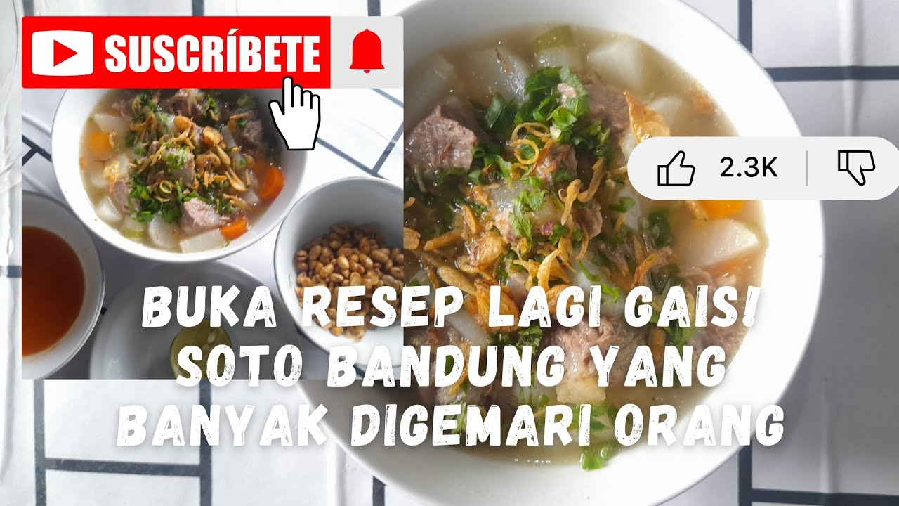 CUACA DINGIN SEPERTI INI ENAKNYA MAKAN SOTO BANDUNG! AYO COBA BUAT DIRUMAH SAJAA!!