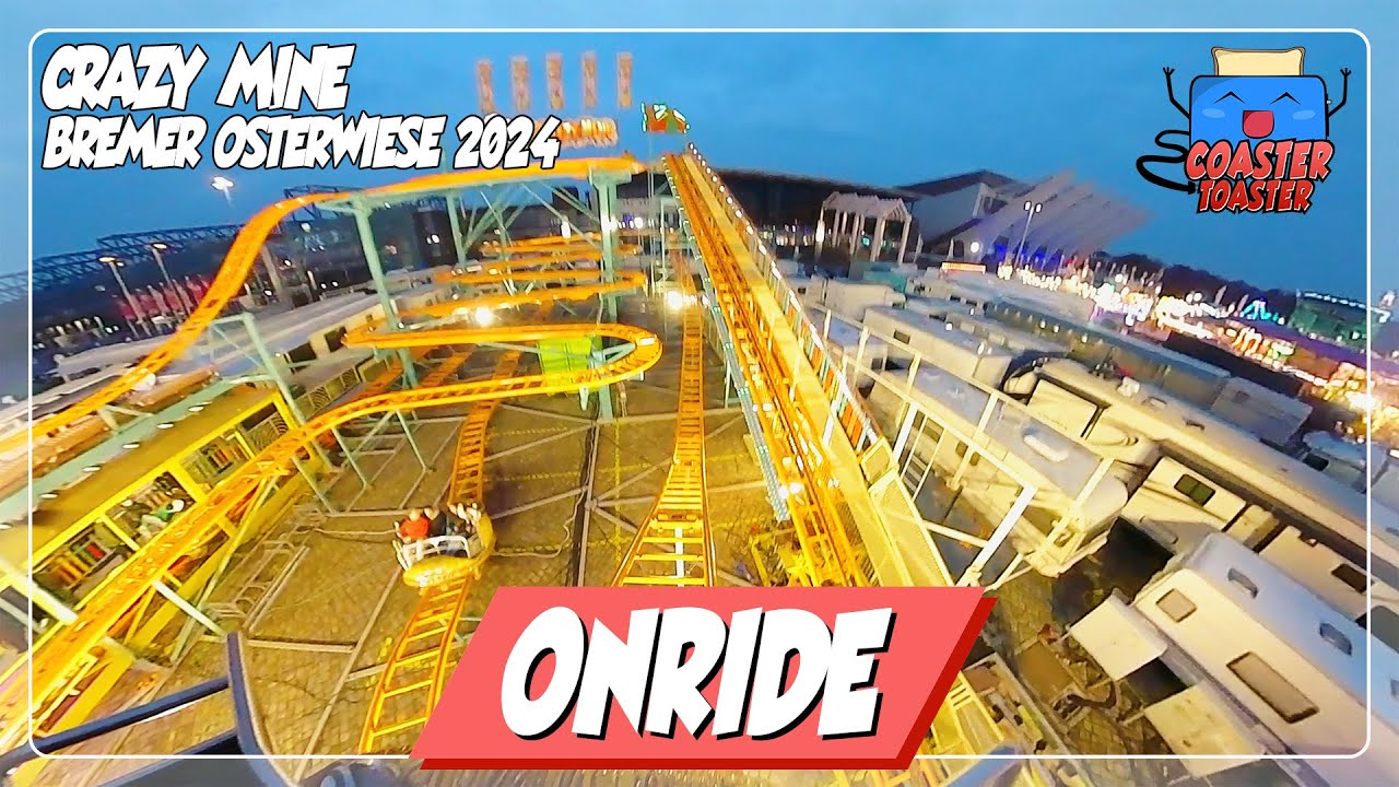 Crazy Mine (Janßen) - Bremer Osterwiese 2024 - Spinning Coaster | POV