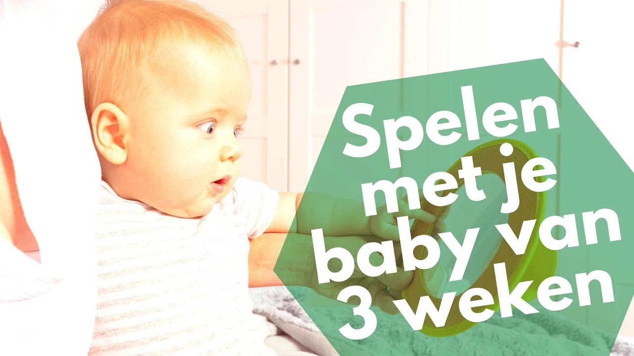 Spelen met je baby van 3 weken