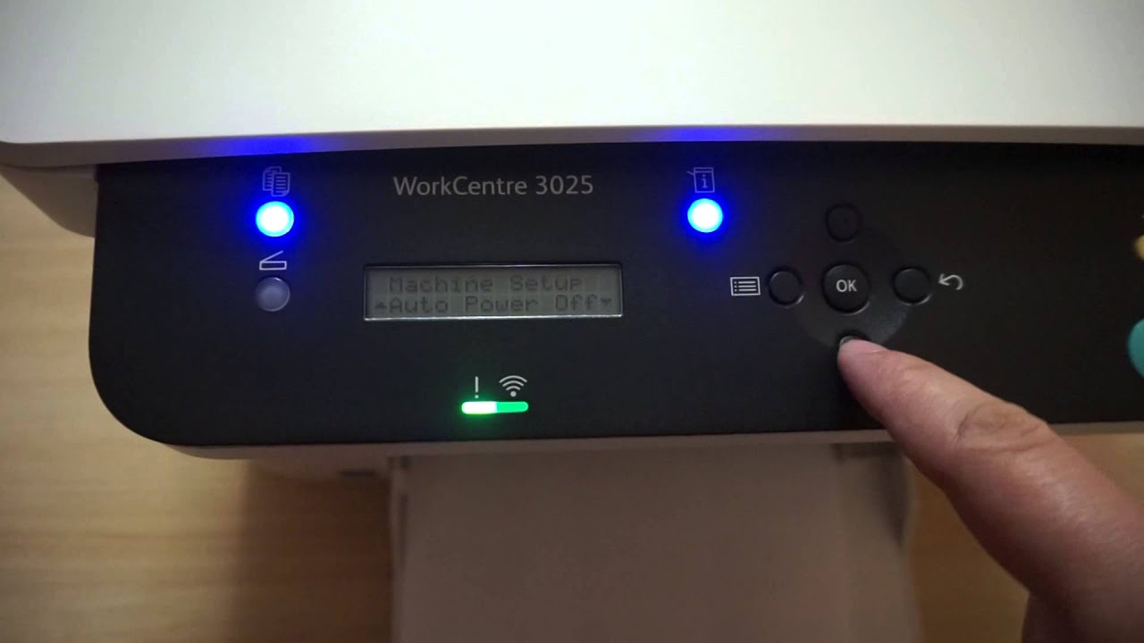 Xerox WorkCentre 3025 stop printing Configuration Raport