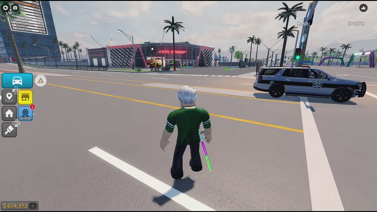 Roblox ArielXD Master Bros Juega Driving Empire usando tres vehículos y ya Gameplay🤍💚🖤