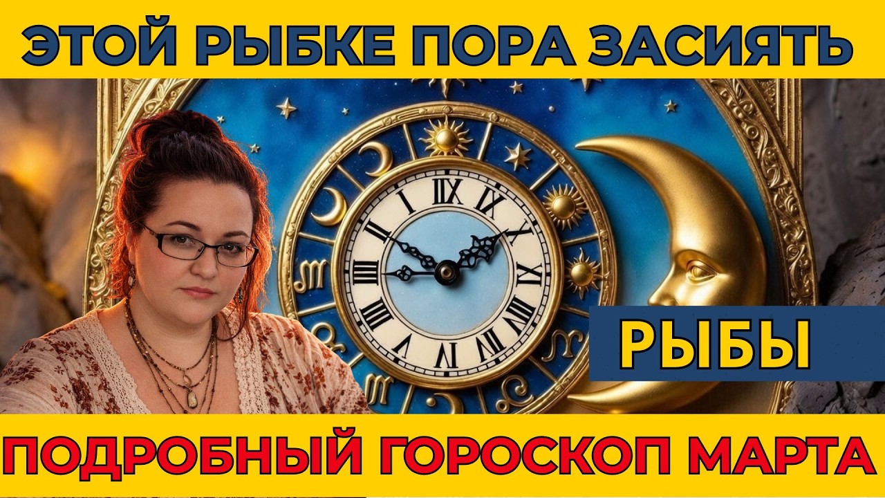 РЫБЫ МАРТ И вы в центре внимания. Прожекторы направлены на вас. И знаете что? Вам это идёт!