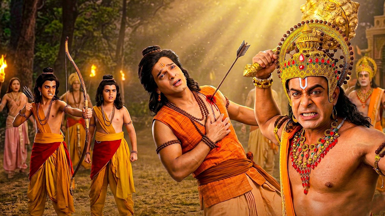 लव ने लक्ष्मण पर बाण क्यों चलाया ? यह देख क्रोधित हुए हनुमान जी | श्रीमद् रामायण | New Episode 2026