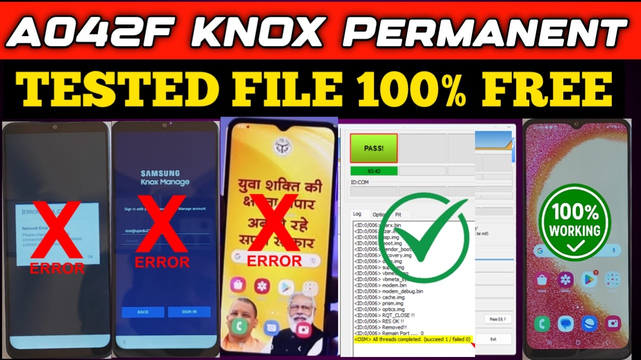 Samsung A042F Knox Manage Unlock 2026 🔥 100% Free Tested File | Government Phone Fix | Permanent