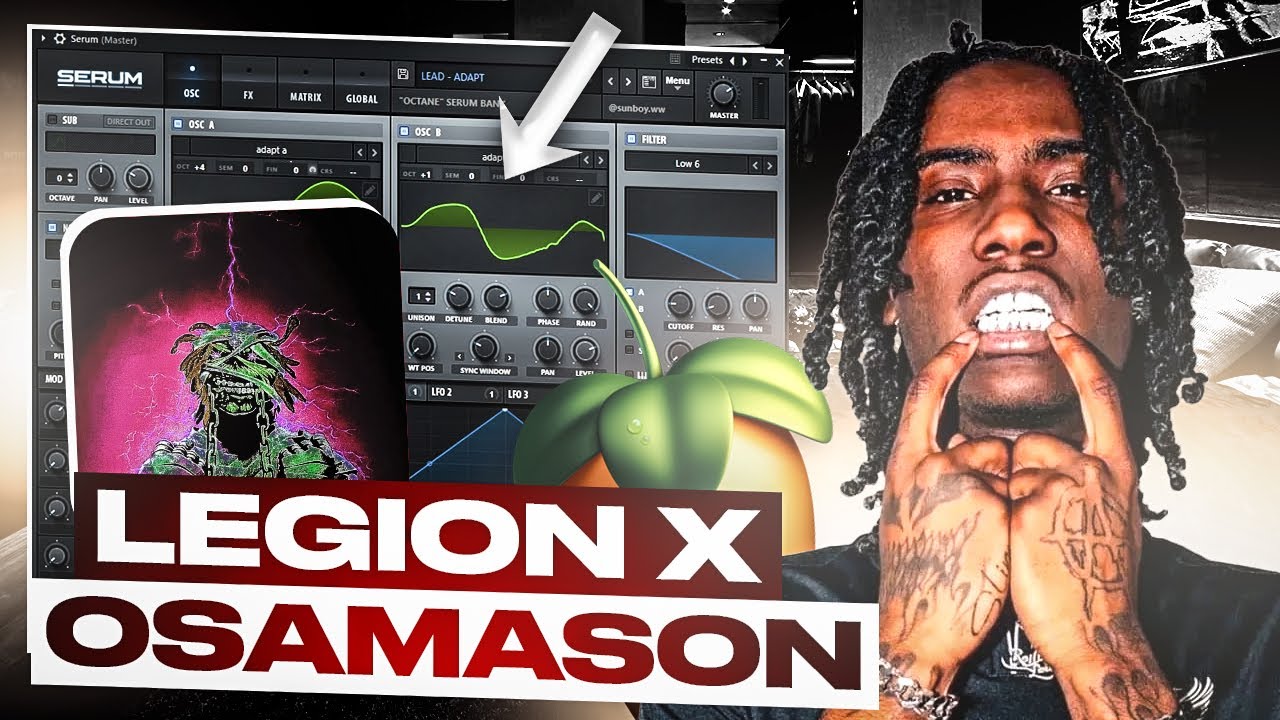 How To Make DISTORTED BEATS For OSAMASON Like LEGION