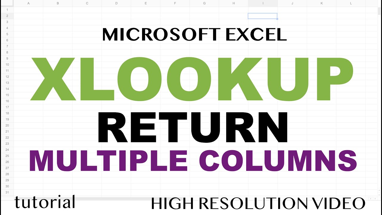 XLOOKUP — возврат нескольких столбцов (значений) в Excel
